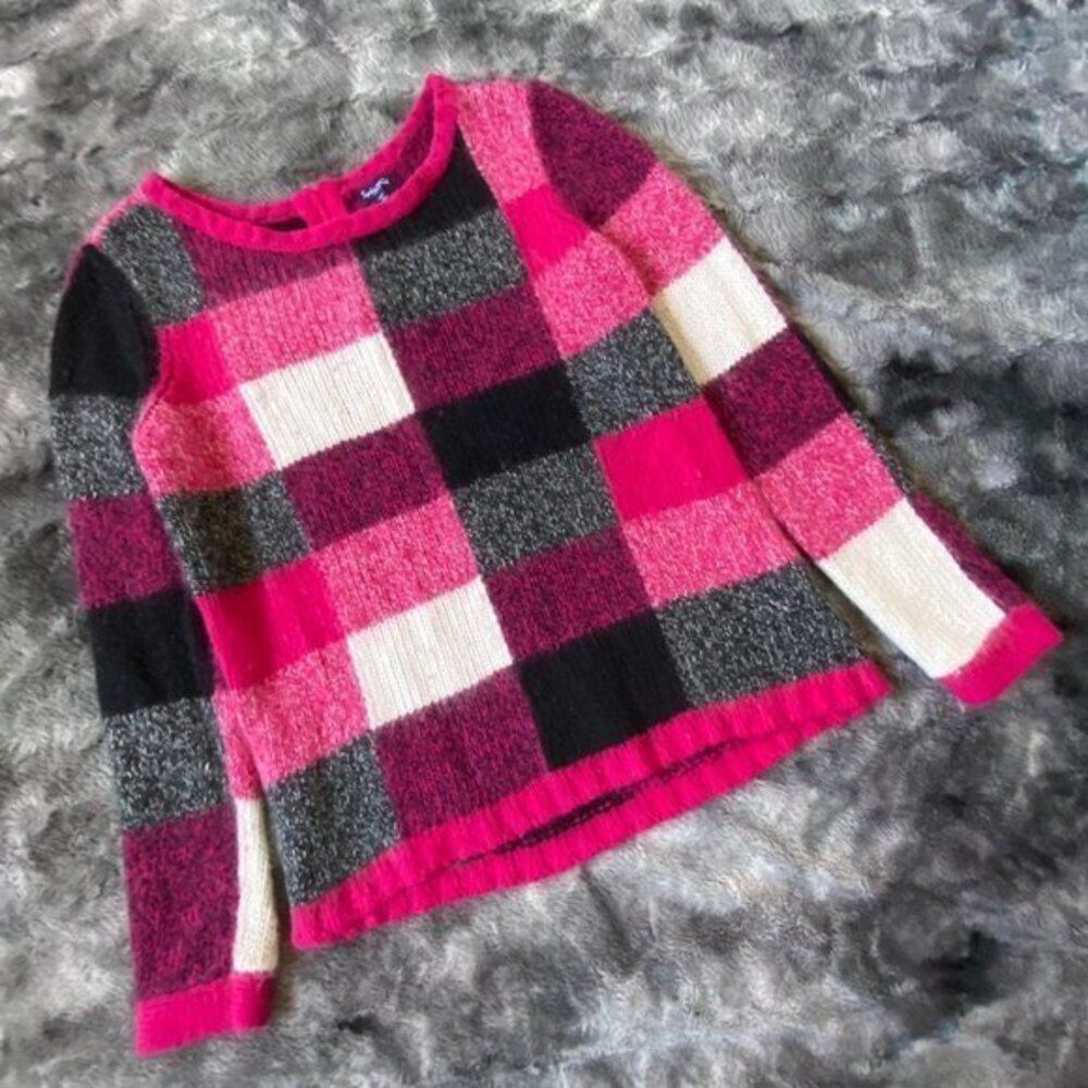Splendid Colorblock Plaid Sweater
